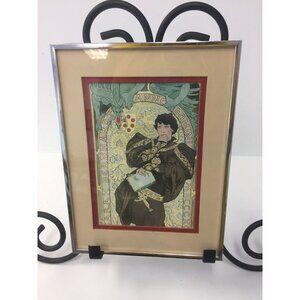 Vtg 19th Century Theater Poster Sarah Bernhardt Anno Domini MDCCCXCVI By Alphons